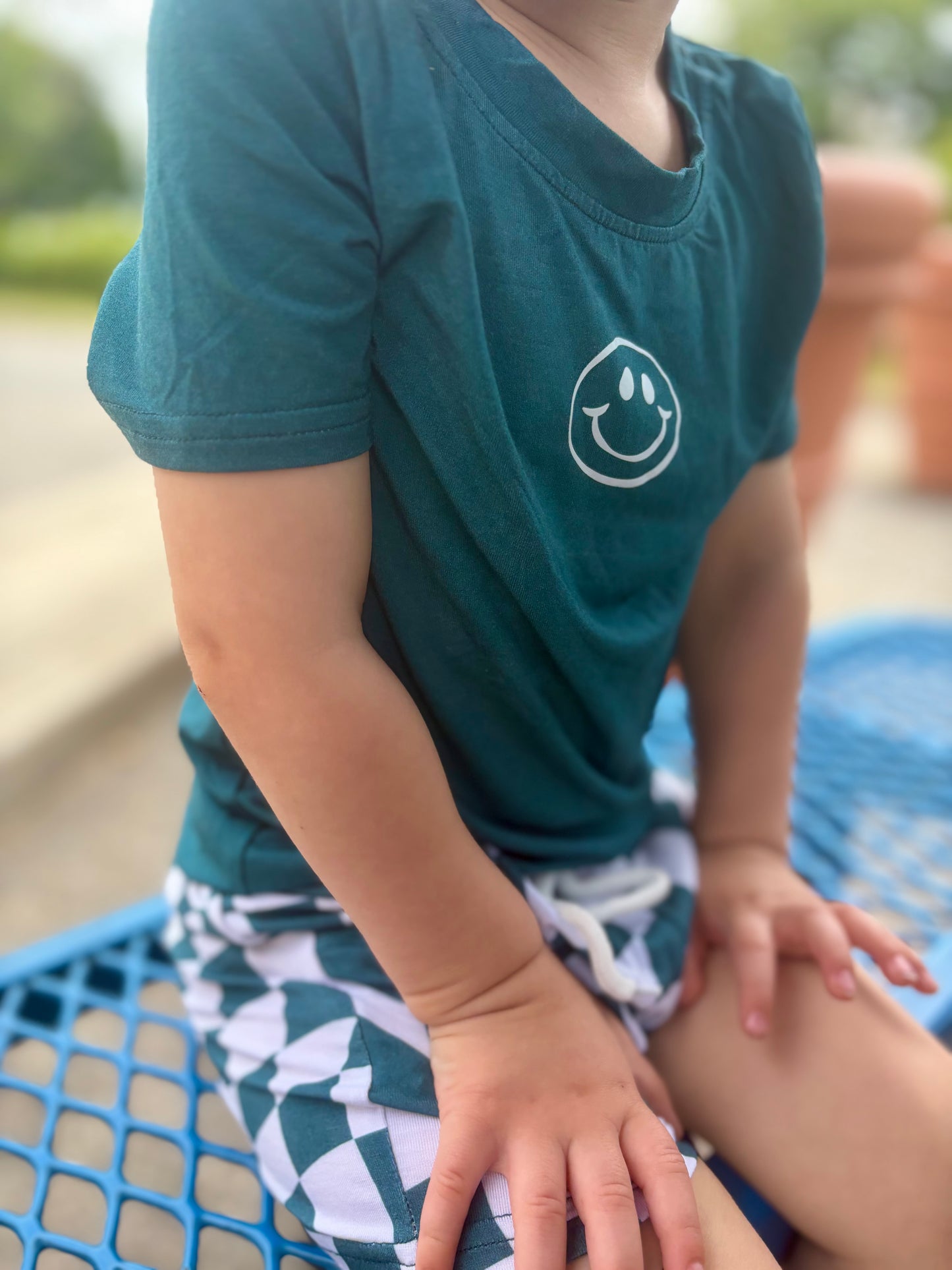 Green Trippy Checks Set