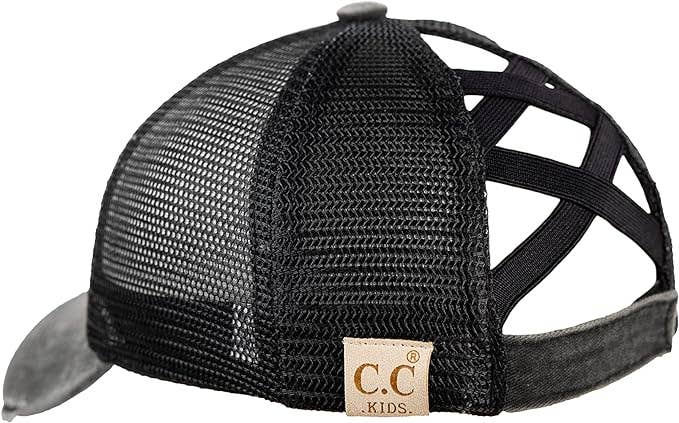 Kids Criss Cross Ponycap - Smiley