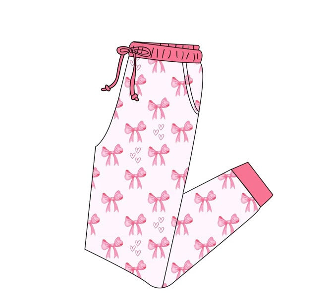 Bubblegum Bows Adult Joggers