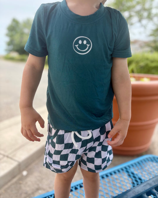Green Trippy Checks Set