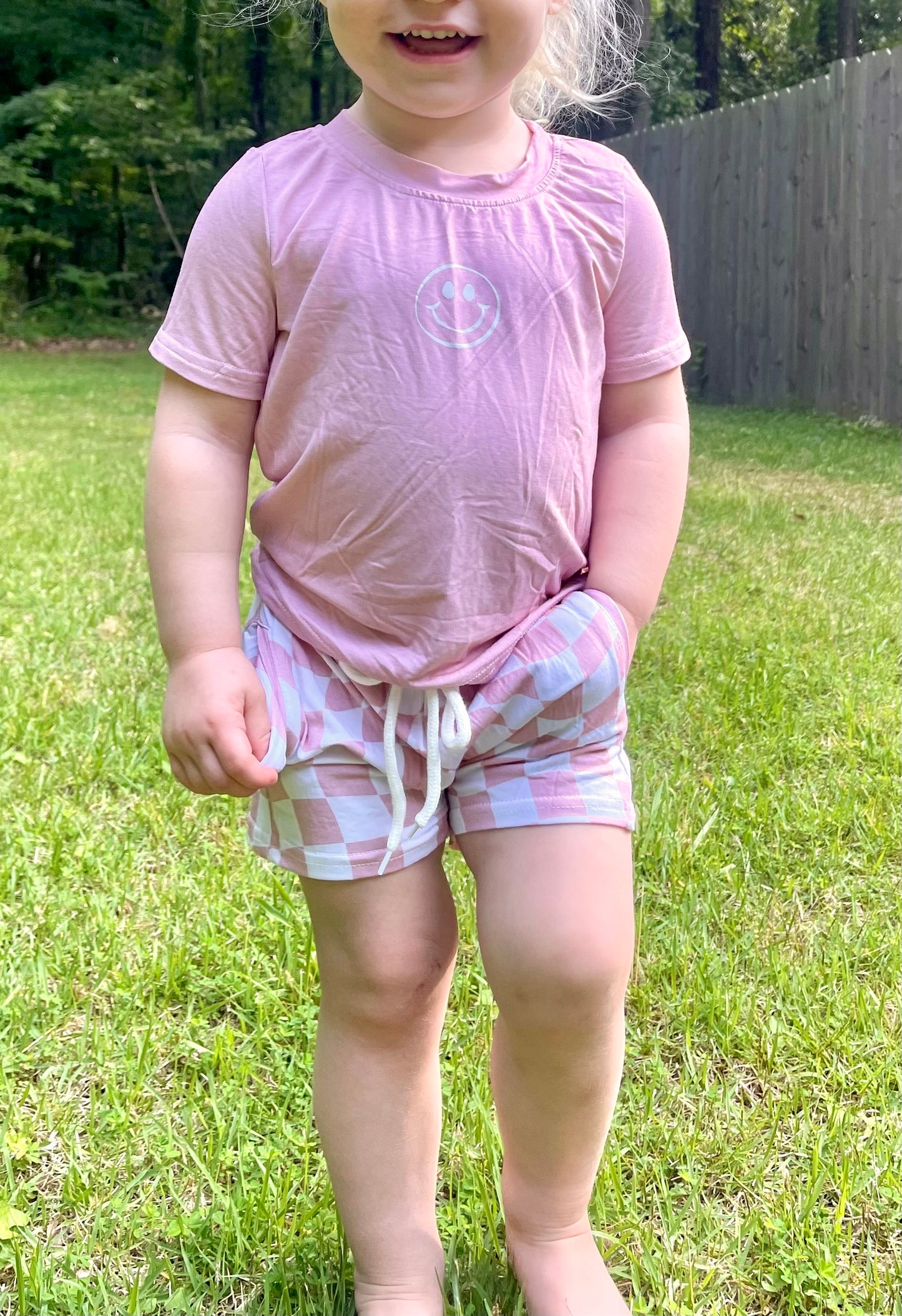 Blush Trippy Checks Set